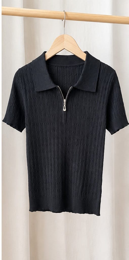 Knit Wanita Rajut Super Halus - Black
