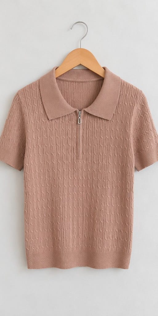 Knit Wanita Rajut Super Halus - Soft Brown