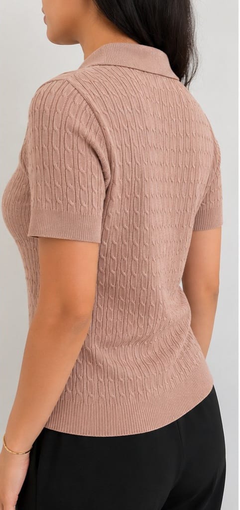 Knit Wanita Rajut Super Halus - Soft Brown